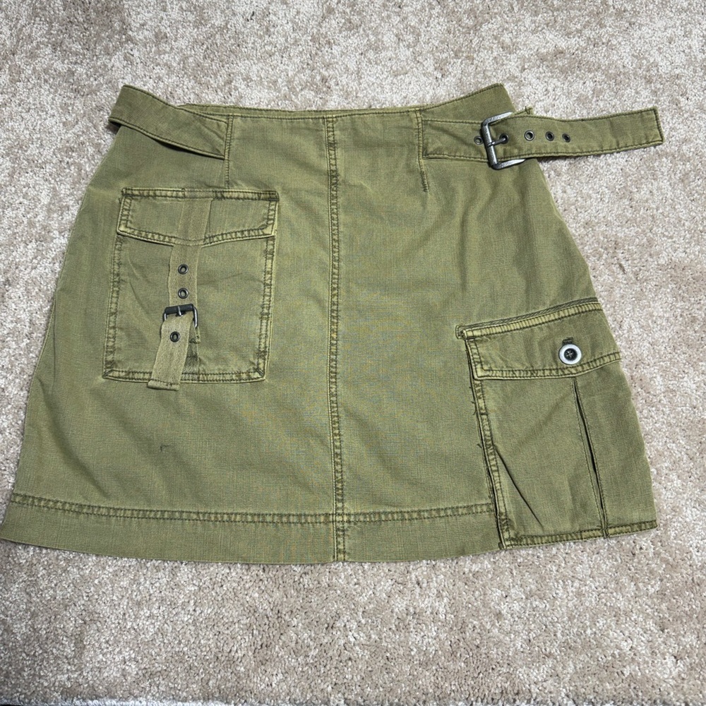 Free People Military Green Skirt - Picture 2 of 4